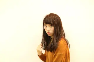 セミロング 松本 剛成のヘアスタイル