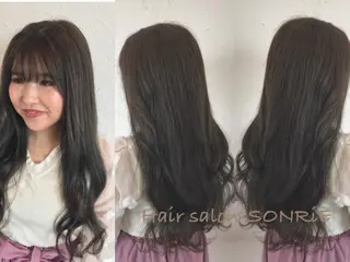 ロング カラー パーマ ヘアアレンジ メンズ 豊橋美容院 ソンリエのヘアスタイル