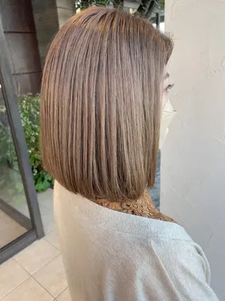 ミディアム ツヤ感カラー 🩵かりんのヘアスタイル