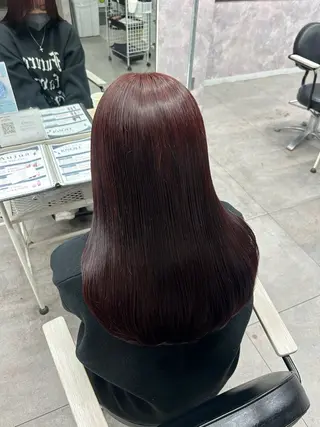 ミディアム カラー 暖色カラー🪷 オタク美容師🎶のヘアスタイル
