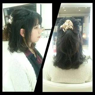 ミディアム キンジョウ エナミのヘアスタイル