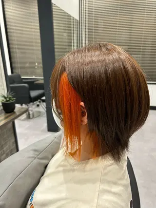 ミディアム カラー 似合わせカット takatoのヘアスタイル