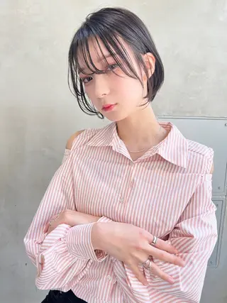 ショート カラー ヘアアレンジ 🫧艶髪矯正 髪質改善🫧 大介のヘアスタイル