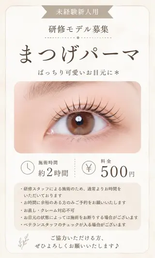 マツエク・マツパ emi+ エミタス蒲田店のマツエク・マツパデザイン