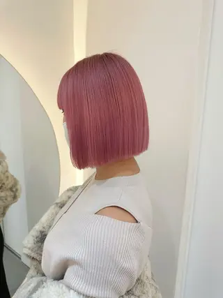 ショート 透明感カラー🩵 レイヤーカットYUIのヘアスタイル