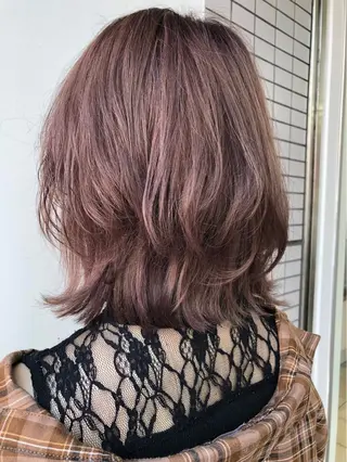 ミディアム Hair ruup 平良那生のヘアスタイル