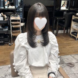 セミロング レイヤーカット /アレンジ和田茉日琉のヘアスタイル