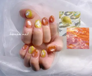 ネイル hanam nail 🌿🩵ハナムネイルのネイルデザイン