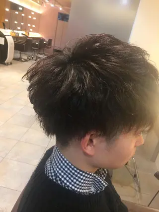 カラー パーマ ヘアアレンジ メンズ メンズパーマの巨匠 鈴木純のヘアスタイル