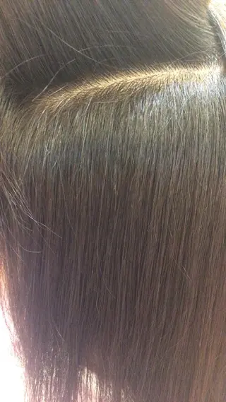 ミディアム 夜の縮毛矯正 服部 日出登のヘアスタイル