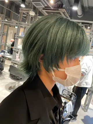ショート カラー レイヤー×髪質改善 ×透明感/杉田 圭のヘアスタイル