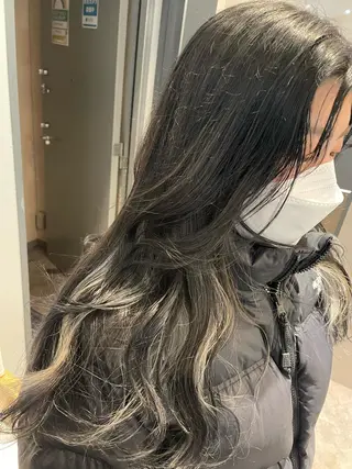 ロング カラー 韓国×網紅ヘア 🤍りん🤍のヘアスタイル