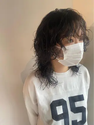 ミディアム パーマ ヘアアレンジ Luana / 公式 / 大通のヘアスタイル