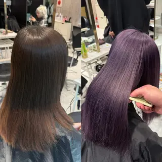 ミディアム カラー 【🥀履歴修正🥀】 ハイトーン職人/拓真のヘアスタイル