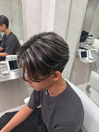 カラー メンズ 【メンズ特化】カット ハイライト/大智のヘアスタイル
