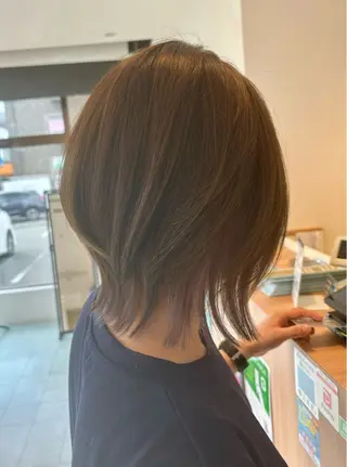 ミディアム レイヤー/艶カラー 奥野恭平のヘアスタイル