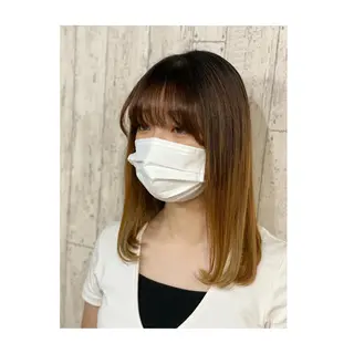 セミロング 勝河 怜楊のヘアスタイル