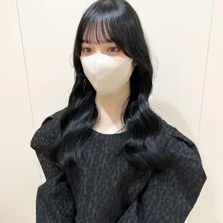 セミロング カラー 外国人対応 佐久間のヘアスタイル