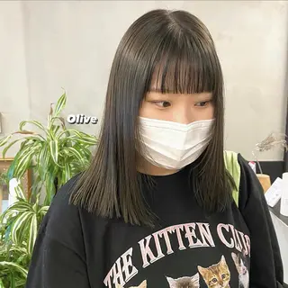 ミディアム カラー パーマ ヘアアレンジ メンズ キッズ ネイル マツエク・マツパ 前川 朋香のヘアスタイル