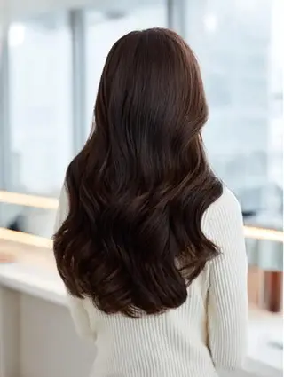 セミロング 絶対可愛い🍎透明感 カラーあります✨蕾祁のヘアスタイル