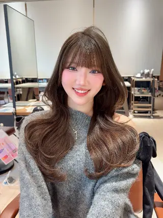 ロング Nanako。/韓国 ハッシュカットのヘアスタイル