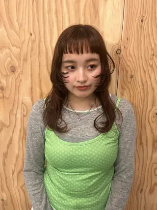 セミロング 似合わせレイヤー/透 明感カラー/momiのヘアスタイル