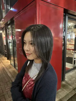 ミディアム 🫧透明感カラー🫧 ロン毛美容師のヘアスタイル