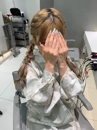 ヘアアレンジ ヘアセット🎀耳つぼ 👂💎MONAMIのヘアスタイル