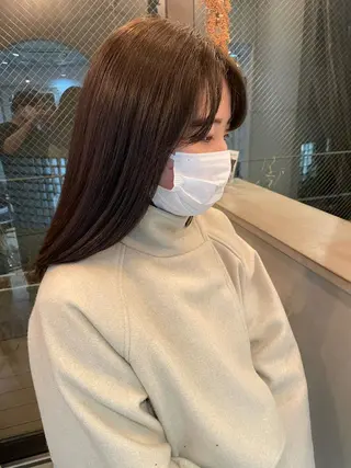 セミロング 岩下昂世/ ハイトーン/デザインのヘアスタイル