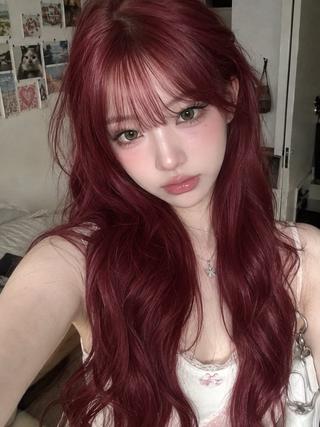 ロング カラー 暖色カラー✨韓国 レイヤーkanatoのヘアスタイル