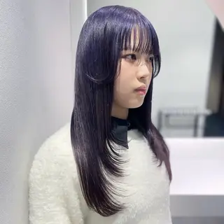 ロング カラー 佐野 えり奈のヘアスタイル