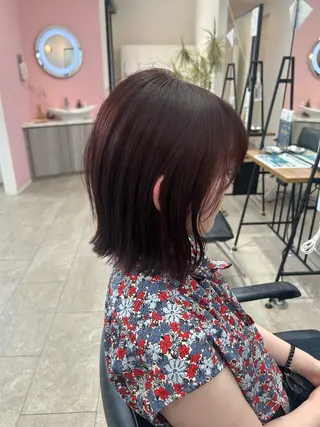 ミディアム カラー suehiro yunaのヘアスタイル