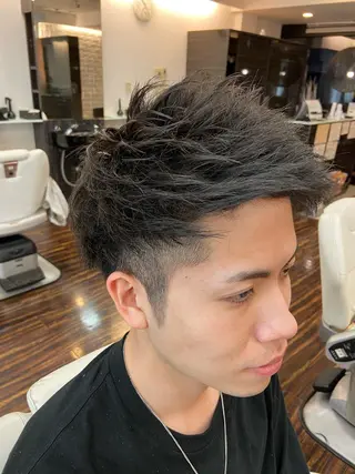 ミディアム dunhill 斉藤 大樹/メンズカットのヘアスタイル