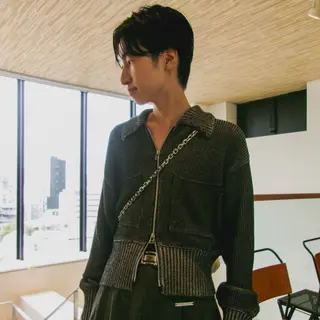 ミディアム パーマ メンズ 原宿↔︎浦和 美容師 折笠 亮のヘアスタイル