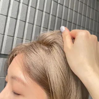 ミディアム カラー 松永 梨央のヘアスタイル