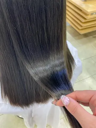 ロング カラー ヘアアレンジ TSUNA 🌙 Lim 五反田のマツエク・マツパデザイン