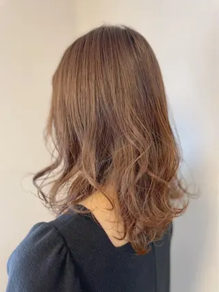 ミディアム カラー パーマ ヘアアレンジ NATSUKA 403号室のヘアスタイル
