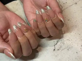 ネイル 韓国/ワンホン/長さ 出しつけ放題🎀のネイルデザイン
