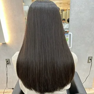 ロング カラー パーマ 大和市の白髪ぼかし 職人￤柳川拓哉のヘアスタイル