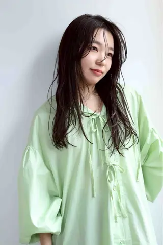 ロング 小栗 柊翔のヘアスタイル