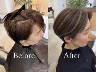 カラー 藤本 豪海のヘアスタイル