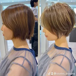 ショート カラー 表参道/ショート特化 /似合わせ/荒砂のヘアスタイル