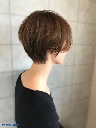 ショート 縮毛矯正/ 髪質改善 /ショート 圍 崇行のヘアスタイル