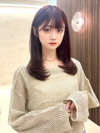 ミディアム PULSE ASAHIのヘアスタイル