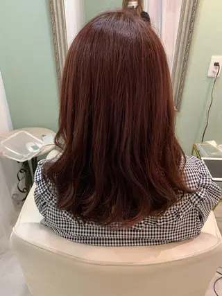 セミロング パーマ ヘアアレンジ takebuchi harukaのヘアスタイル
