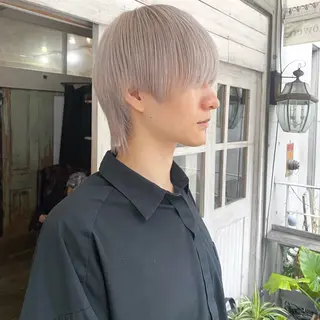 ミディアム カラー パーマ ヘアアレンジ メンズ 心斎橋美容室 Junのヘアスタイル
