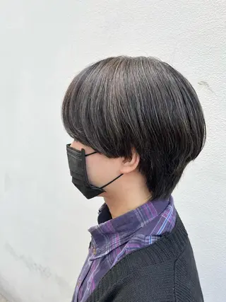 ショート ♱地雷カラー♱ウルフ ♱ 藍衣 ♱のヘアスタイル
