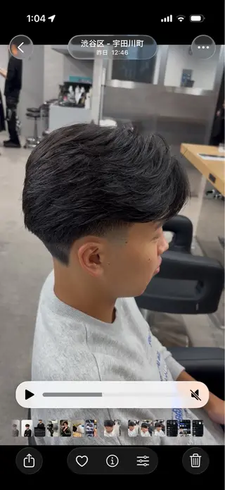 ショート パーマ メンズ メンズパーマカット 達人/涼のヘアスタイル