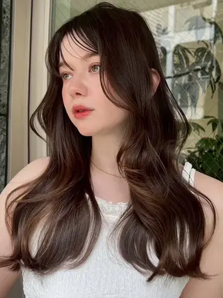 ロング 盛れるレイヤーカット jilblanカホのヘアスタイル