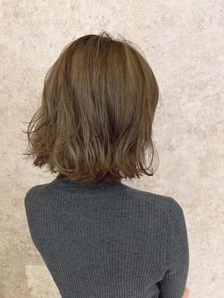 ミディアム ボブ特化・縮毛矯正/ 上原麗咲希のヘアスタイル